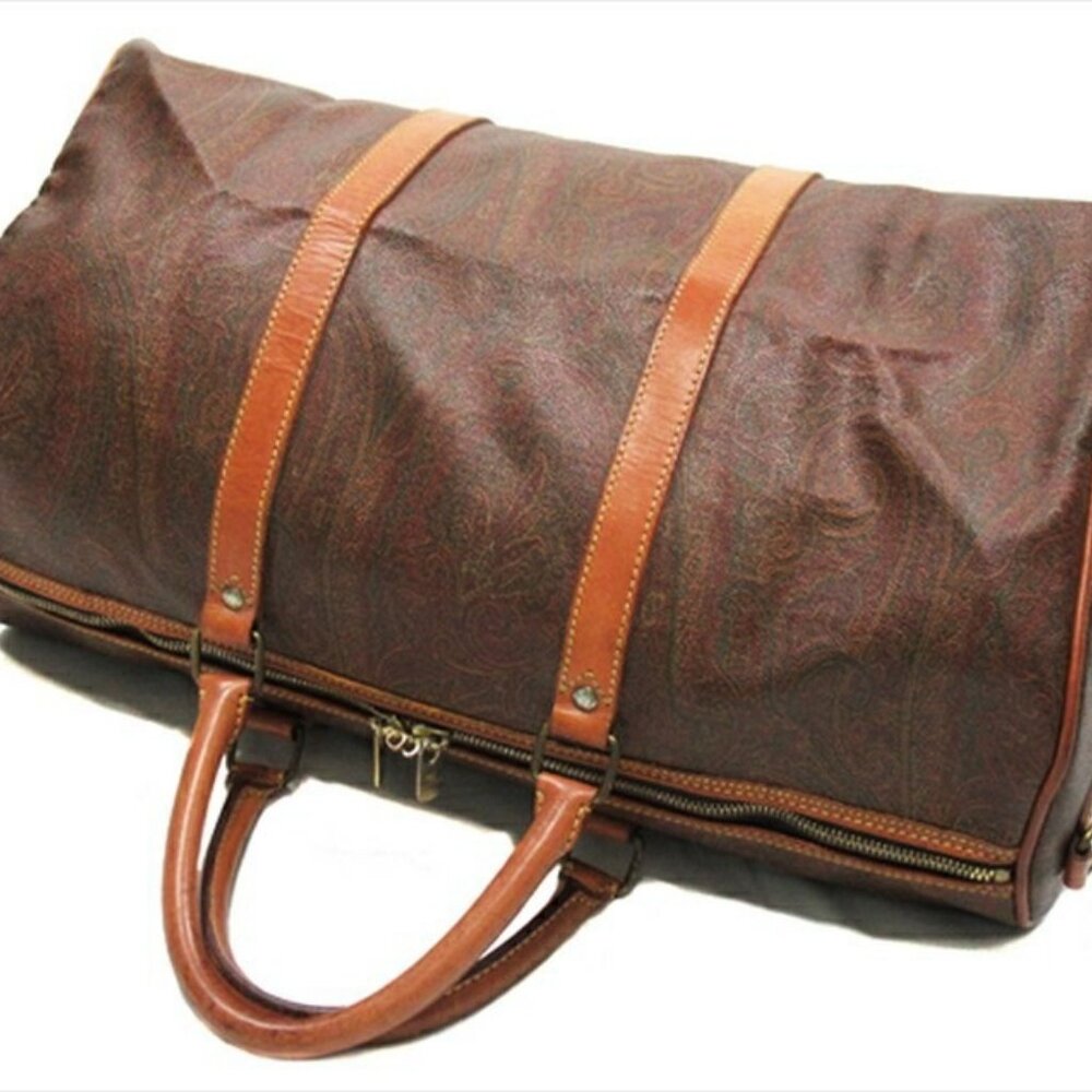 ETRO Boston bag Brown gold Women Authentic secondhand
